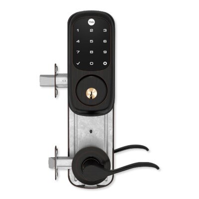 Yale Z-Wave Plus Assure Interconnected Lockset with Touchscreen Deadbolt, Norwood Lever, 4", Left-Handed, Oil-Rubbed Bronze